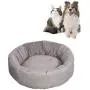 YUNDING Small Medium Dog Bed with Cool Mat and Toy Ball Pet House Short Plush Round Puppy Home Bottom Antislip Waterproof for Dog Cat Puppy(Color:Gray,Size:M) YUNDING Small Medium Dog Bed with Cool Mat and Toy Ball Pet House Short Plush Round Puppy Home Bottom Antislip Waterproof for Dog Cat Puppy(Color:Gray,Size:M)