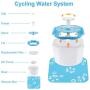 BOBEastal Cat Water Fountain, Silent Flower Cat Fountain Healthy Hygienic Fresh Water Fountain for Cats,Dogs,Birds and Little Animals