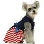 Fitwarm 100% Cotton Striped Dog Dress Doggie Clothes Puppy Vest Dress Pet Cat Apparel Blue Red Fitwarm 100% Cotton Striped Dog Dress Doggie Clothes Puppy Vest Dress Pet Cat Apparel Blue Red