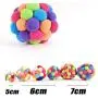 WangNana 1PC/3Pcs Fun Cat Toy Stuff Catnip Handmade Bell Bouncing Ball Pet Supplies Pet Toy Cat and Dog Built-in Scratching Device 7cm1PCS WangNana 1PC/3Pcs Fun Cat Toy Stuff Catnip Handmade Bell Bouncing Ball Pet Supplies Pet Toy Cat and Dog Built-in Scratching Device 7cm1PCS
