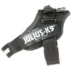 Julius-K9 16IDC P1+ IDC PowerHarness with Security Lock for Dogs, Size: 1, Black