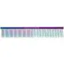 Master Grooming Tools Rainbow Greyhound Combs — European-Style Combs for Grooming Dogs - Medium/Coarse, 7½''
