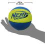 Nerf Dog Chewable Ball Dog Toy with Interactive X-Ring Design, Lightweight, Durable and Water Resistant, 6.5 Inch Diameter For Medium/Large Breeds, Two Pack, Orange/Blue & Green/Blue
