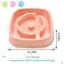 TANDD Slow Feeder Bowl, Anti-Choke Pet Bowls, Pets Water Bowl, Healthy Food Fun for Dog/Puppy