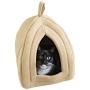 PETMAKER Cozy Kitty Tent Igloo Plush Cat Bed