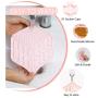GAPZER 15° Adjustable Detachable Raised Cat Food Water Bowl & Dog Lick Mat Slow Feeders for Anxiety Relief Boredom Buster (Pink)