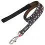 Red Dingo Designer Dog Lead, Blue Spots on Brown (15mm x 1.2m) S Red Dingo Designer Dog Lead, Blue Spots on Brown (15mm x 1.2m) S