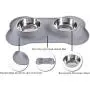 Hubulk Pet Dog Bowls 2 Stainless Steel Dog Bowl with No Spill Non-Skid Silicone Mat + Pet Food Scoop Water and Food Feeder Bowls for Feeding Small Medium Large Dogs Cats Puppies Hubulk Pet Dog Bowls 2 Stainless Steel Dog Bowl with No Spill Non-Skid Silicone Mat + Pet Food Scoop Water and Food Feeder Bowls for Feeding Small Medium Large Dogs Cats Puppies