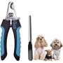 Dudi Dog Nail Clippers for Small Medium Breeds and Cat Nail Clippers with Nail File - Razor Sharp Stainless Steel Blades - Non Slip Handles - Suited for Small and Medium Animals and Pets