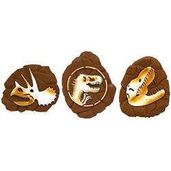 Jurassic World Fossil Vinyl Toys for Dogs with T-Rex, Triceratops Logo Bulk Order, 24 Pieces for Pet Shops | Squeaky Dog Toys Safe for All Dogs and Aggressive Chewers