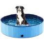 FOOCHY Foldable Dog Pet Bath Pool Collapsible Dog Pet Pool Bathing Tub Kiddie Pool for Dogs Cats and Kids