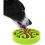 Slow Feeder Dog Bowl Anti-Choking Help Prevent Bloat Non Toxic BPA Free Feeding Dish, Green
