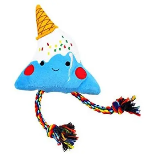 HugSmart Pet – Fuji ice-Cream | Squeaky Plush Dog Toy for Small Medium Dogs |Cute Interactive Dog Toys with Ropes for Tugging Action HugSmart Pet – Fuji ice-Cream | Squeaky Plush Dog Toy for Small Medium Dogs |Cute Interactive Dog Toys with Ropes for Tugging Action