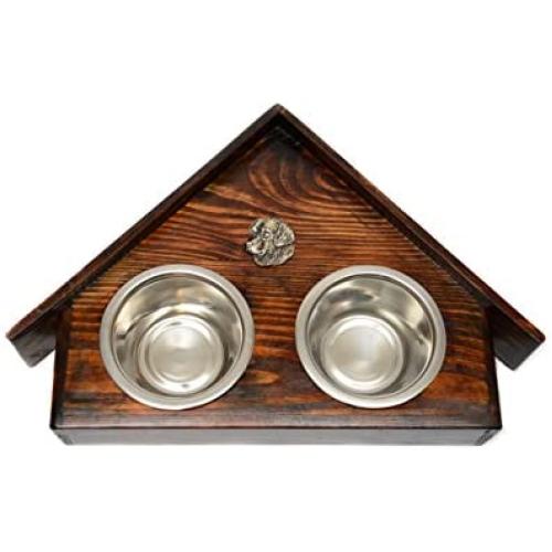 Golden Retriever, a Dogs Bowl with a Relief from ArtDog