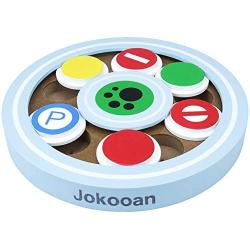 Jokooan Puzzle Game Dog Toys Intelligence Training Feeder Dispenser，Puppy Treat Dispenser Interactive Dog Toy,Slow Down Eating Training Food Bowls