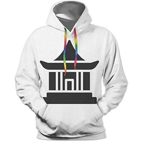 White Bullterrier on Nature England,Unisex 3D Print Pullover Hooded Hoodies with a Big Pocket Bull Terrier S