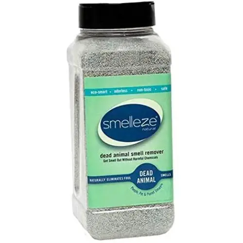 SMELLEZE Natural Dead Animal Odor Removal Granules- 2 lbs.: Eliminate Dead Rat, Mice, Squirrel, Chipmunk, Raccoon & Bat Smell. Safe for Indoor Use