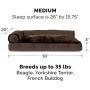 Furhaven Pet - Traditional Chaise Lounge & Deluxe L-Shaped Couch Dog Pillow Bed for Dogs & Cats - Multiple Styles, Sizes, & Colors