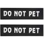 Bolux Dog Vest Patches, 2 PCS Removable Patches for Dog Harness – Emotional Support/Service Dog/in Training/THAREPY Dog/DO NOT PET/Keep Going PU Dog Halter Patches