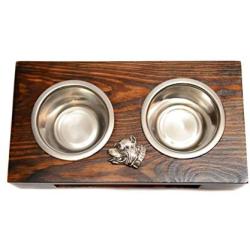Pit Bull, a Dogs Bowl with a Relief from ArtDog