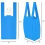 Doggie Walk Bags Kitty Waste Bags Cat Litter Bags with Easy Tie Handles, Extra Large and Leak Proof, Fits Large Sized Scoops, Blue Baby Powder Scented, 5 x 7 x 17 Inches