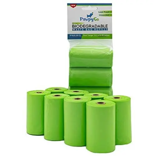 Large Biodegradable Dog Poop Bags PawpyGo, Pet Waste Bags, Unscented, Earth-Friendly Disposable Doggie Waste Bags Large Biodegradable Dog Poop Bags PawpyGo, Pet Waste Bags, Unscented, Earth-Friendly Disposable Doggie Waste Bags