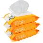 Dhohoo Cat Dog Wipes Natural Safe Ingredients, Premium Clean Deodorize Kitten Puppy Dog Wipes for Pet Paw Eye Stains Ear Coat, Extra Strong Soft Portable Dog Cat Cleaning Wipes- 80 PCS/Pack