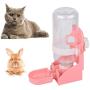 Vvciic Automatic Rabbit Feeders, 500ml Rabbit Cage Feeder, Pet Hanging Water Dispenser Cage Water Feeder Removable Food Water Bottle, Hanging on Cage for Hamster Rabbit Little Cat Dogs