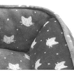 Thro By Marlo Lorenz Cuddler Dog Bed, 19x22x6, Charcoal