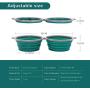 AOII Collapsible Dog Bowl, 2 Pack Collapsible Dog Water Bowls for Cats Dogs, Portable pet Feeding Watering Tray for Outdoor Camping 1000mL/33oz