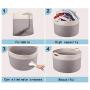 HyiFMY Dog Toy Storage Basket Bin,Woven Cotton Rope Collapsible,Pet Toy Storage Boxes with Handles,for Pet Toys, Blankets, Leashes