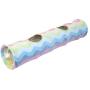 eecoo Cloth Colorful Rainbow Ring Paper Scratch Resistant Collapsible Cat Tunnel Tube Playing Hiding Cat Tunnel pet Tube Collapsible Play Toy Indoor Outdoor Toys (Colorful)