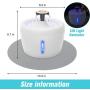KOOLTAIL Cat Drinking Water Fountain - 100% Full Filtration with Activated Carbon Filter - 2.5L Ultra Quiet Pet Fountain, Cat Drinking Fountain Waterfall with Adjustable Water Flow and Led Light