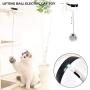 Dr.NONO Interactive Cat Toy, Electric Flutter Rotating Yo-Yo Ball for Cat,Automatic Lifting Cat Chaser Feather Toy Self Rotating Ball Automatic Feathers Toy for Kitten