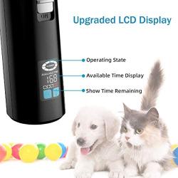 Dog Clippers,Pet Grooming Clippers,Dog Shaver with Liquid Crystal Display Professional Electric Clippers Cordless Rechargeable, Dog Hair Cutter for Thick Coats Long Haired Dog Cat