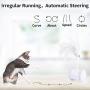 GANCHUN Interactive Robotic Cat Toys, Automatic Rotating Cat Toy with Colorful LED Lights USB Rechargeable Electronic Ball Cat Toy for Pets Kitten Kitty