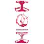 LivinPet No-Choke Dog Vest Harness w/Reflectieve Accents +Dog Collar with Zinc Alloy Metal Buckle