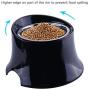 Super Design Elevated Dog Bowl Raised Dog Feeder for Food and Water, Non Spill Edges & Non Skid Sturdy Melamine Stand, Reduce Neck Stress, Less Regurgitating and Vomiting 4 Cup Black White Pack