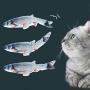 Realistic Moving Cat Kicker Fish Toy,Flopping Fish Cat Toy,Wiggle Fish Catnip Toys,Simulation Electric Doll Fish - Perfect for Cat Exercise Toys,Biting,Chewing and Kicking