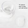 Creation Core Stylish Transparent Slanted Tilted Cat Bowl Cat Slow Feeder