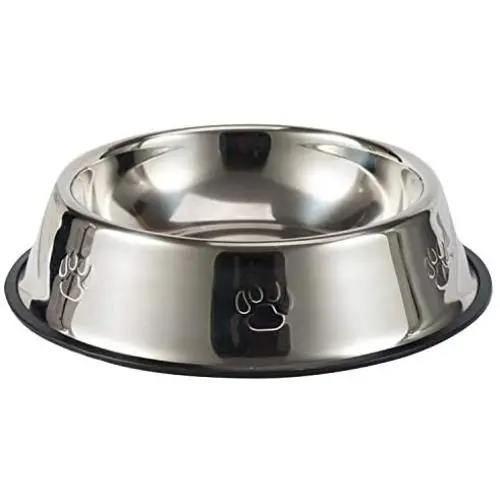 GAILANG Stainless Steel Pet Bowl with Rubber Base-Environmental Protection, Gnawing Resistance, Long Service Life-Suitable for a Variety of Dogs and Cats-Feed Water Feeding GAILANG Stainless Steel Pet Bowl with Rubber Base-Environmental Protection, Gnawing Resistance, Long Service Life-Suitable for a Variety of Dogs and Cats-Feed Water Feeding