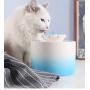 GZL Pet Waterer with Water Level Window, 4-Fold Purifier Filter, Ultra-Quiet Ceramic Waterfall Fancy Fountain, Automatic Drinking Fountain for Cats and Dogs
