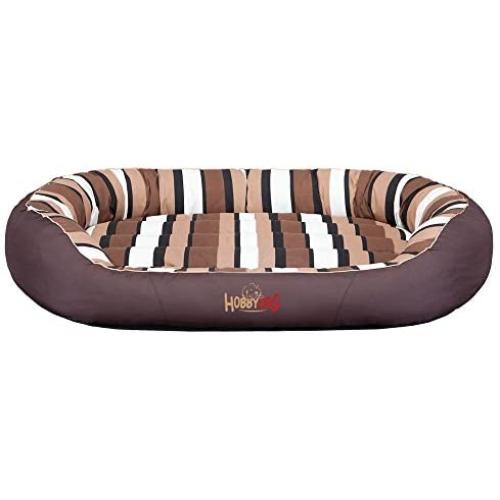 Hobbydog XL OWABRP6 Dog Bed Oval L 87 x 68 cm Red Codura, XL, Brown, 3.9 kg