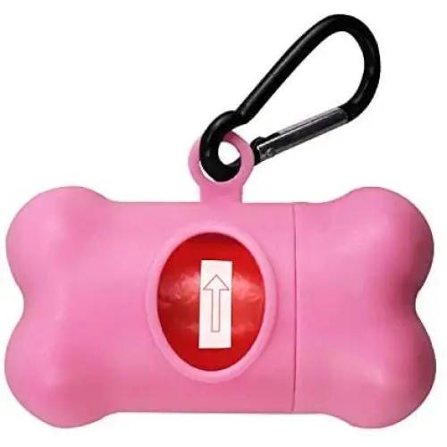HaoDeng Poop Bag Dispenser - Includes 1 Roll (15 Bags) - Large, Earth-Friendly, Leak-Proof Pet Waste Bags