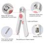 Bigeyescute Dog Nail Clippers, Pet Nail Clippers for Cat with LED Light to Avoid Over Nail Cutting, Professional Nail Trimmers with Razor Sharp Blade for Small & Medium & Large Animals