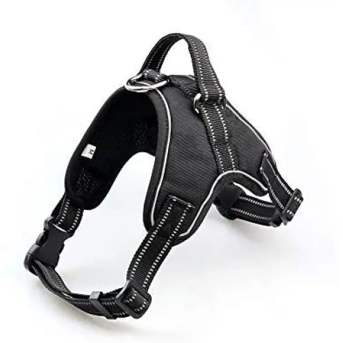 Dog Harness No Pull, Easy On and Off Pet Harness Vest, Durable Material with Reflective Strip,Easy to Adjust for Medium Large Dogs Dog Harness No Pull, Easy On and Off Pet Harness Vest, Durable Material with Reflective Strip,Easy to Adjust for Medium Large Dogs