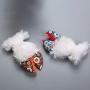 ocijf179 Pet Toy Cat Chew Teething Toy Pillow Biting Resistance Cute Animal Shape Pet Supply - Light Color