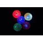 New 6 Pack Light-Up Spinny Balls Dog/Cat LED Flashing Sensory Spike Blinking Toys