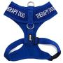 Dexil Limited Therapy Dog Blue Color Coded Non-Pull Front and Back D Ring Padded and Waterproof Vest Dog Harness Prevents Accidents by Warning Others of Your Dog in Advance