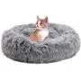 XZKING Donut Cat Bed-Pet Calming Bed,Deep Sleeping Luxury Shag Fuax Fur Donut Cuddler for Puppy Small Dog Bed,Self Warming Indoor Round Pillow Cuddler XZKING Donut Cat Bed-Pet Calming Bed,Deep Sleeping Luxury Shag Fuax Fur Donut Cuddler for Puppy Small Dog Bed,Self Warming Indoor Round Pillow Cuddler